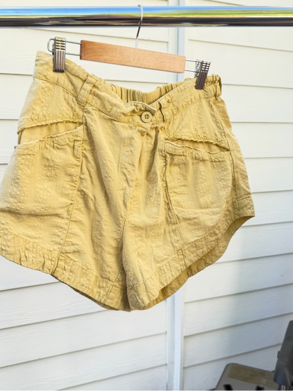 Free People Yellow Shorts size XS